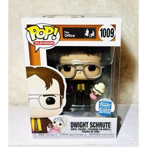 Funko POP! The Office Dwight Schrute Holding Doll #1009 Funko Shop Exclusive